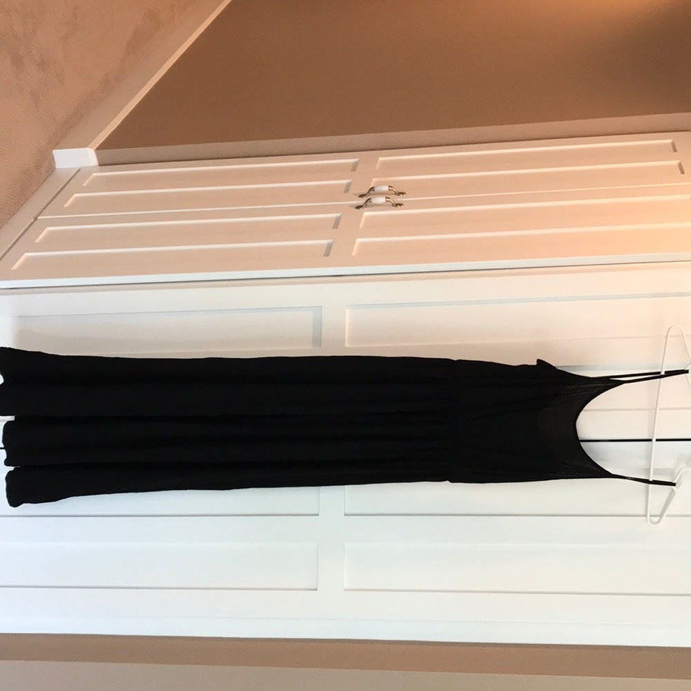 H and M black maxi dress